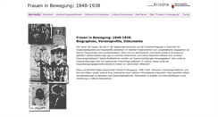 Desktop Screenshot of fraueninbewegung.onb.ac.at